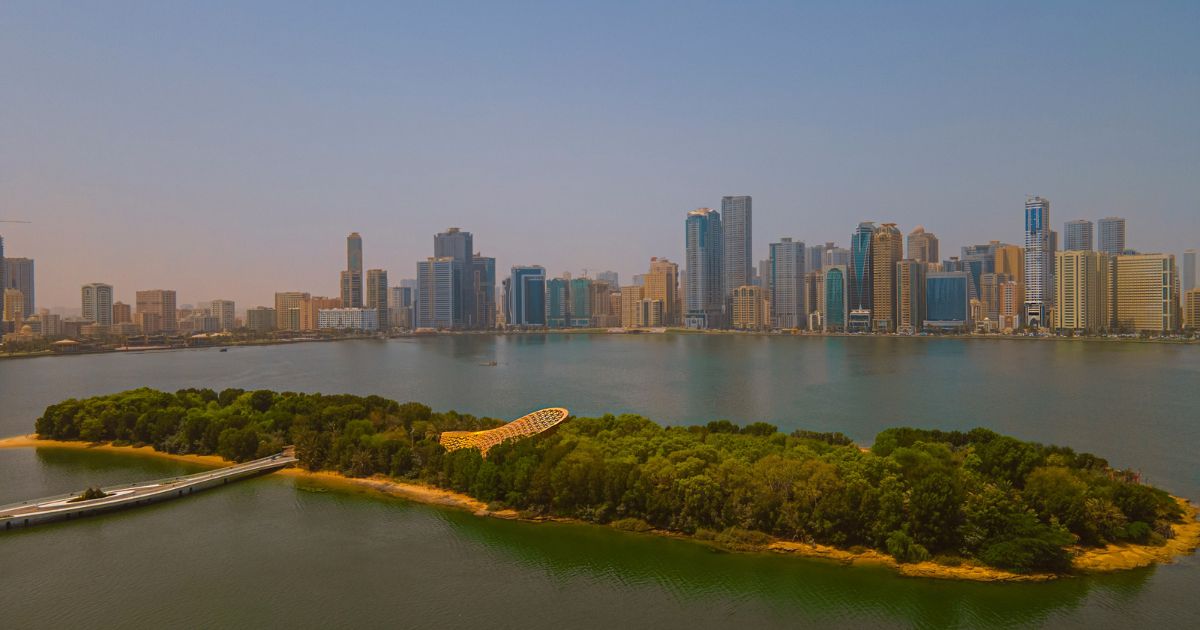 Aerial view of Al Noor Island