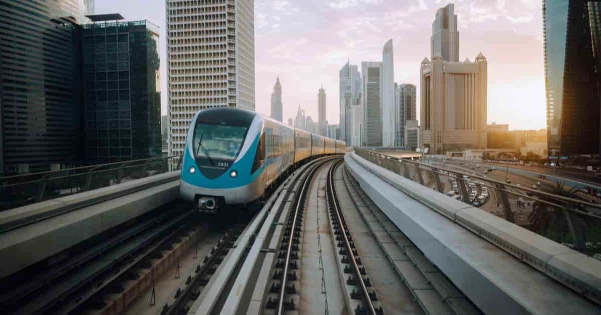 Rail on Metro Dubai