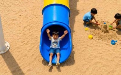 children are playing in al akkasa public park